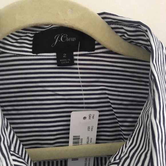 J.crew Striped A-Line dress Size 2 - Picture 3 of 4